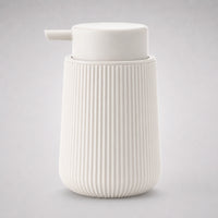 Distributeur de savon mousse rayé beige 320 ml - Savena - photo 1