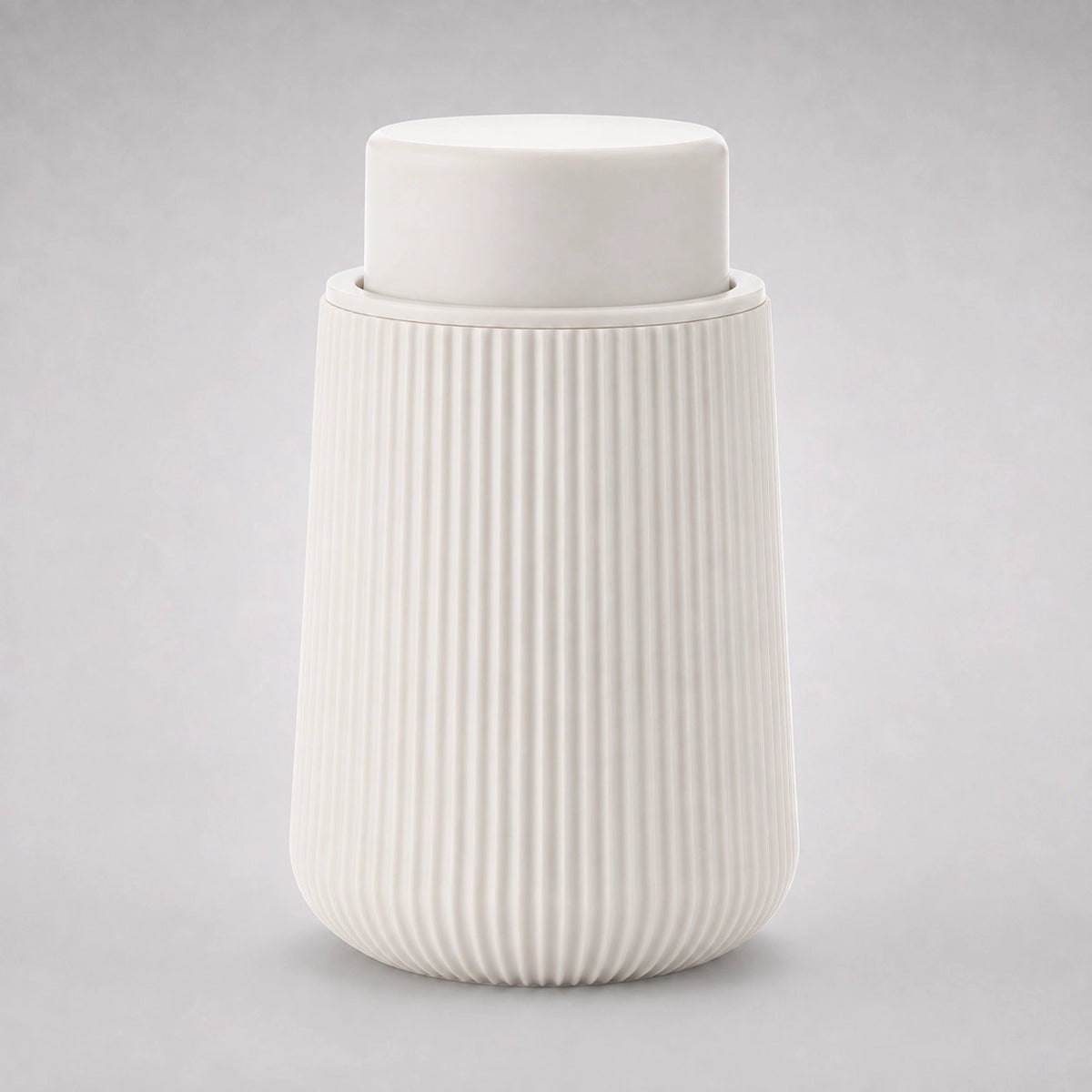 Distributeur de savon mousse rayé beige 320 ml - Savena - photo 4