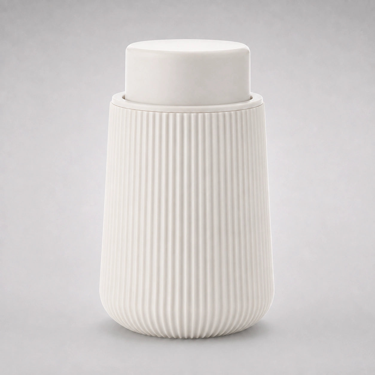 Distributeur de savon mousse rayé beige 320 ml - Savena - photo 4