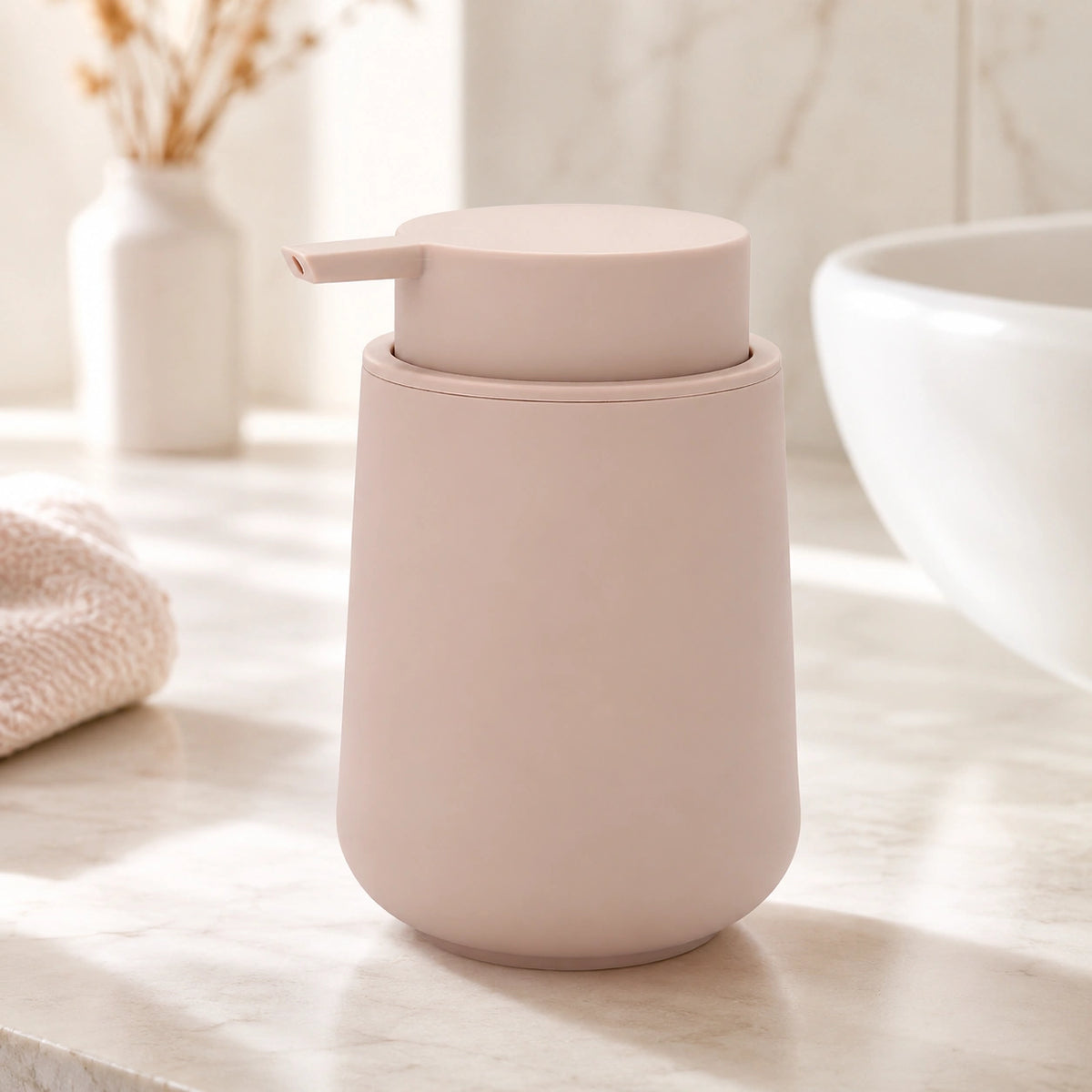 Distributeur de savon liquide minimaliste rose 320 ml - Savena - photo 2