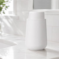 Distributeur de savon liquide minimaliste blanc 320 ml - Savena - photo 2