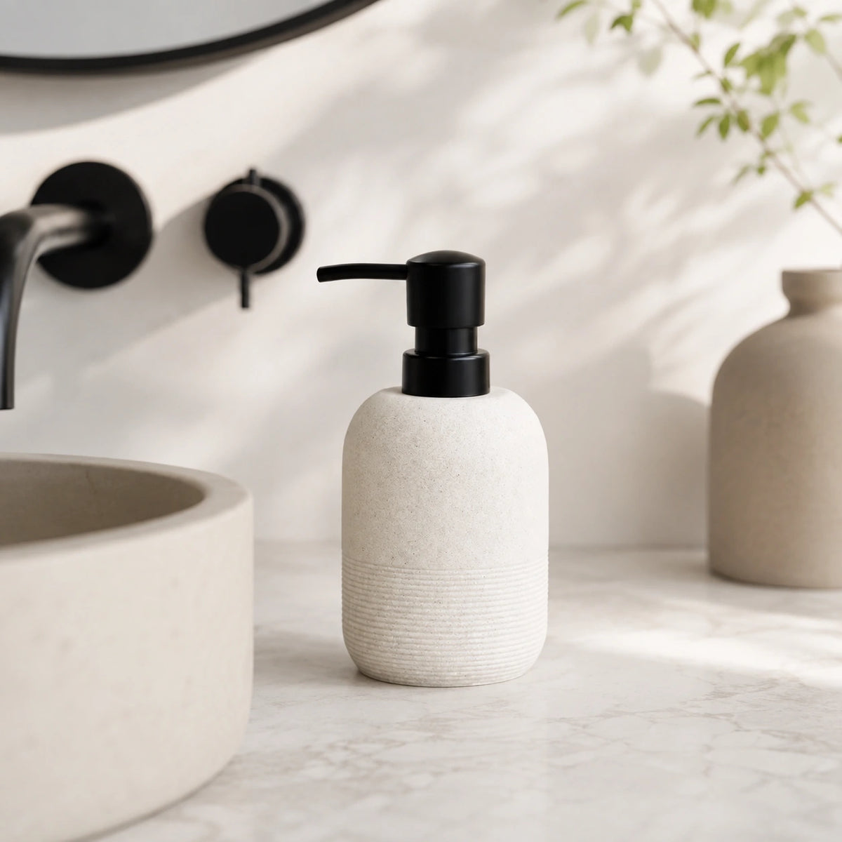 Distributeur de savon rechargeable jaune clair pour cuisine, salle de bain et douche - Savena - photo 2