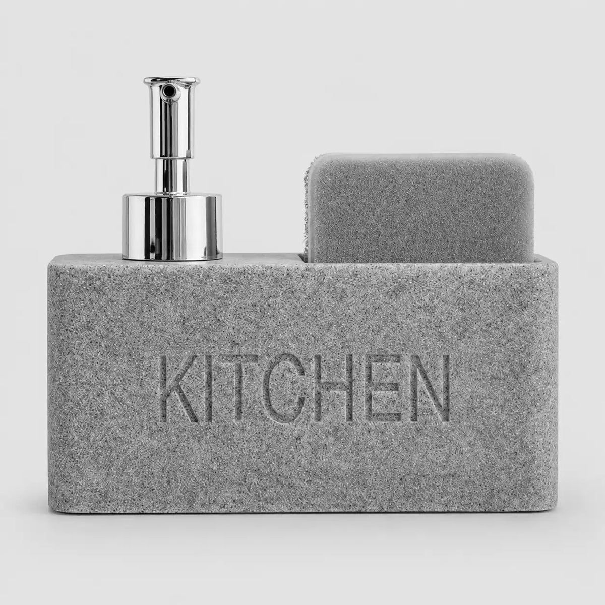 Set distributeur de savon cuisine effet pierre gris sable - Savena - photo 1