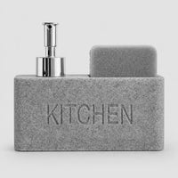 Set distributeur de savon cuisine effet pierre gris sable - Savena - photo 1