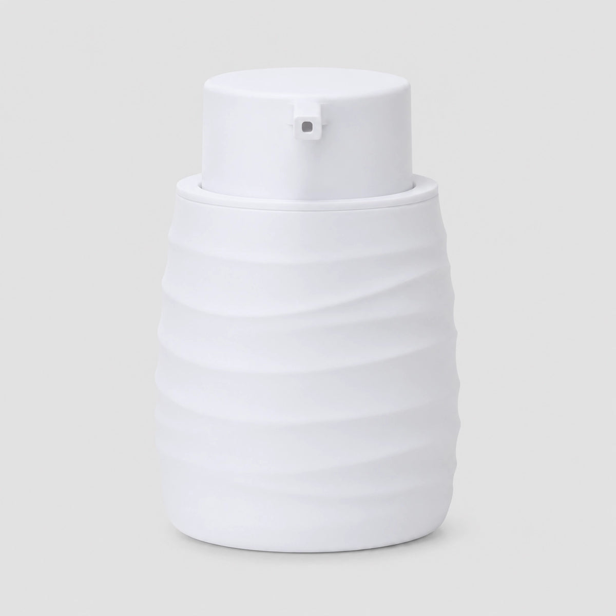 Distributeur de savon rayé mat blanc 230 ml - Savena - photo 3