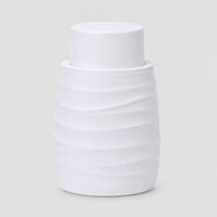Distributeur de savon rayé mat blanc 230 ml - Savena - photo 4