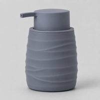 Distributeur de savon rayé design moderne gris clair 230 ml - Savena - photo 1