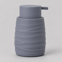 Distributeur de savon rayé design moderne gris clair 230 ml - Savena - photo 3