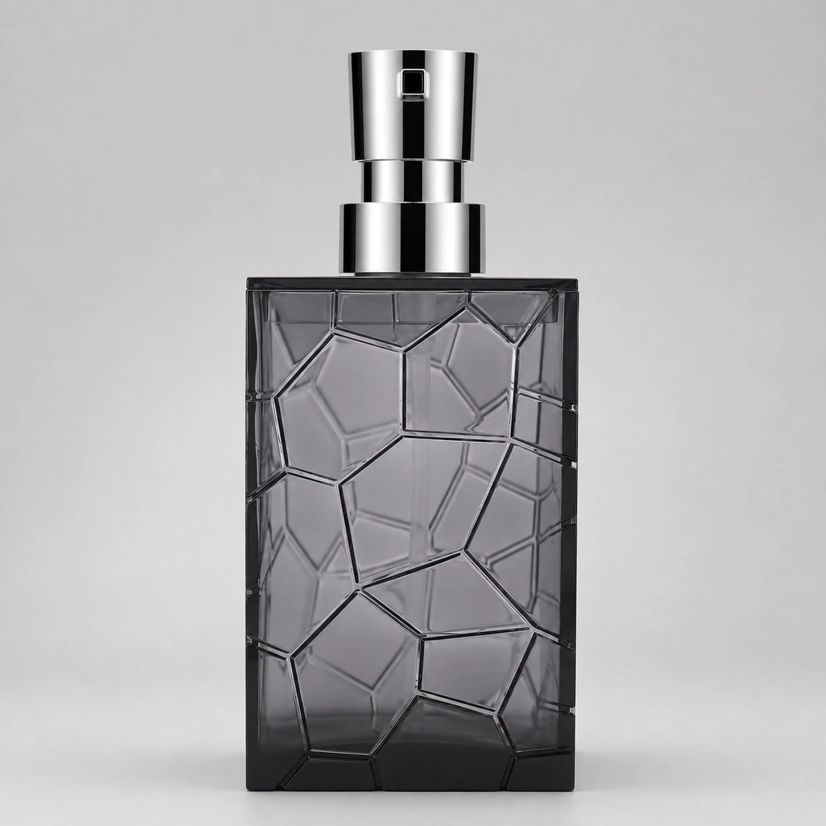 Distributeur de savon acrylique transparent anti-rouille noir 320 ml - Savena - photo 1