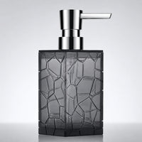 Distributeur de savon acrylique transparent anti-rouille noir 320 ml - Savena - photo 3