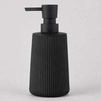 Distributeur de savon rayé mat noir 250 ml - Savena - photo 1