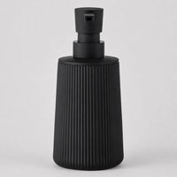 Distributeur de savon rayé mat noir 250 ml - Savena - photo 3