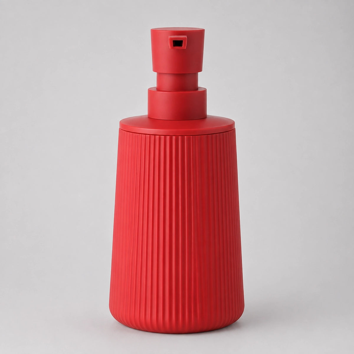 Distributeur de savon rayé mat rouge 250 ml - Savena - photo 3
