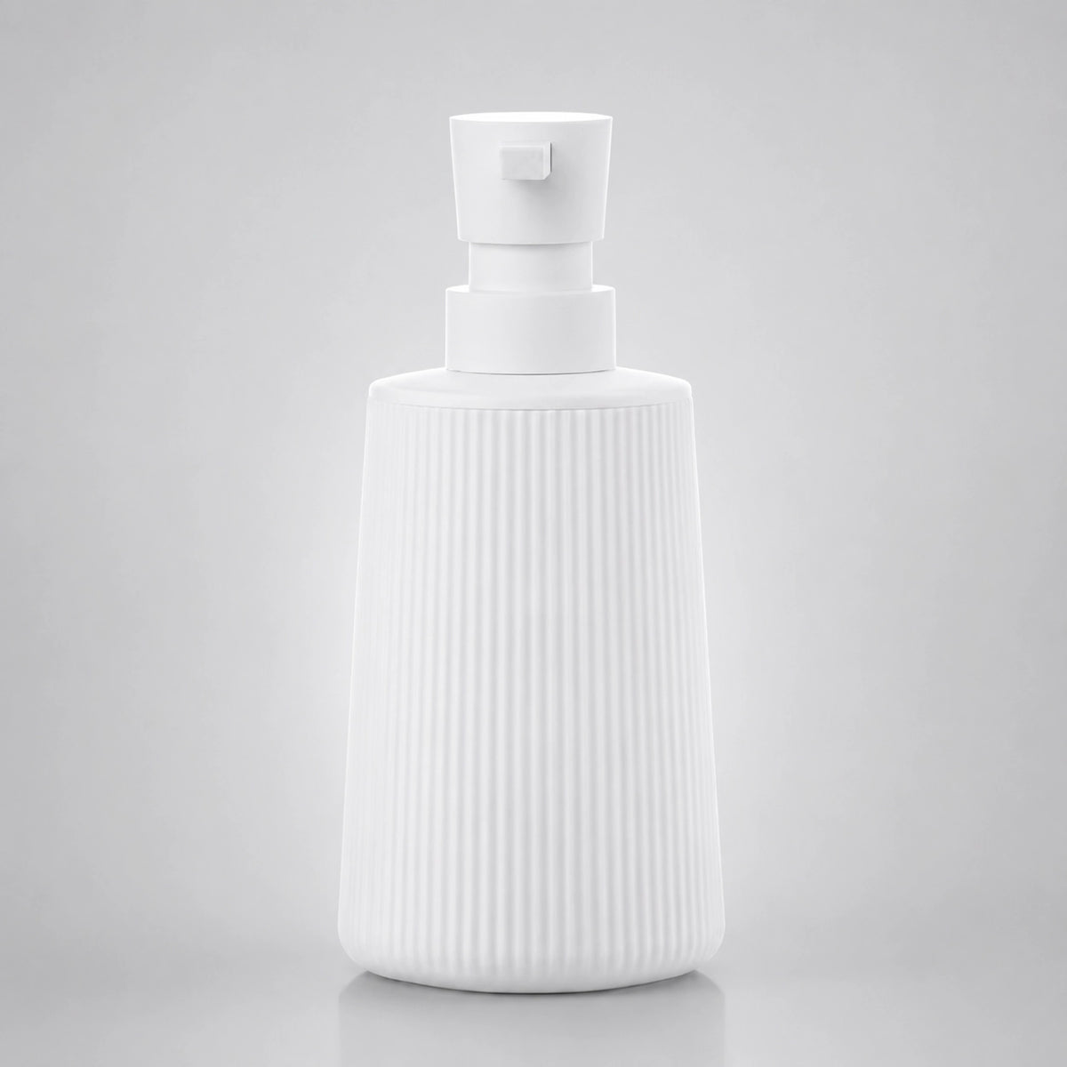Distributeur de savon rayé mat blanc 250 ml - Savena - photo 3