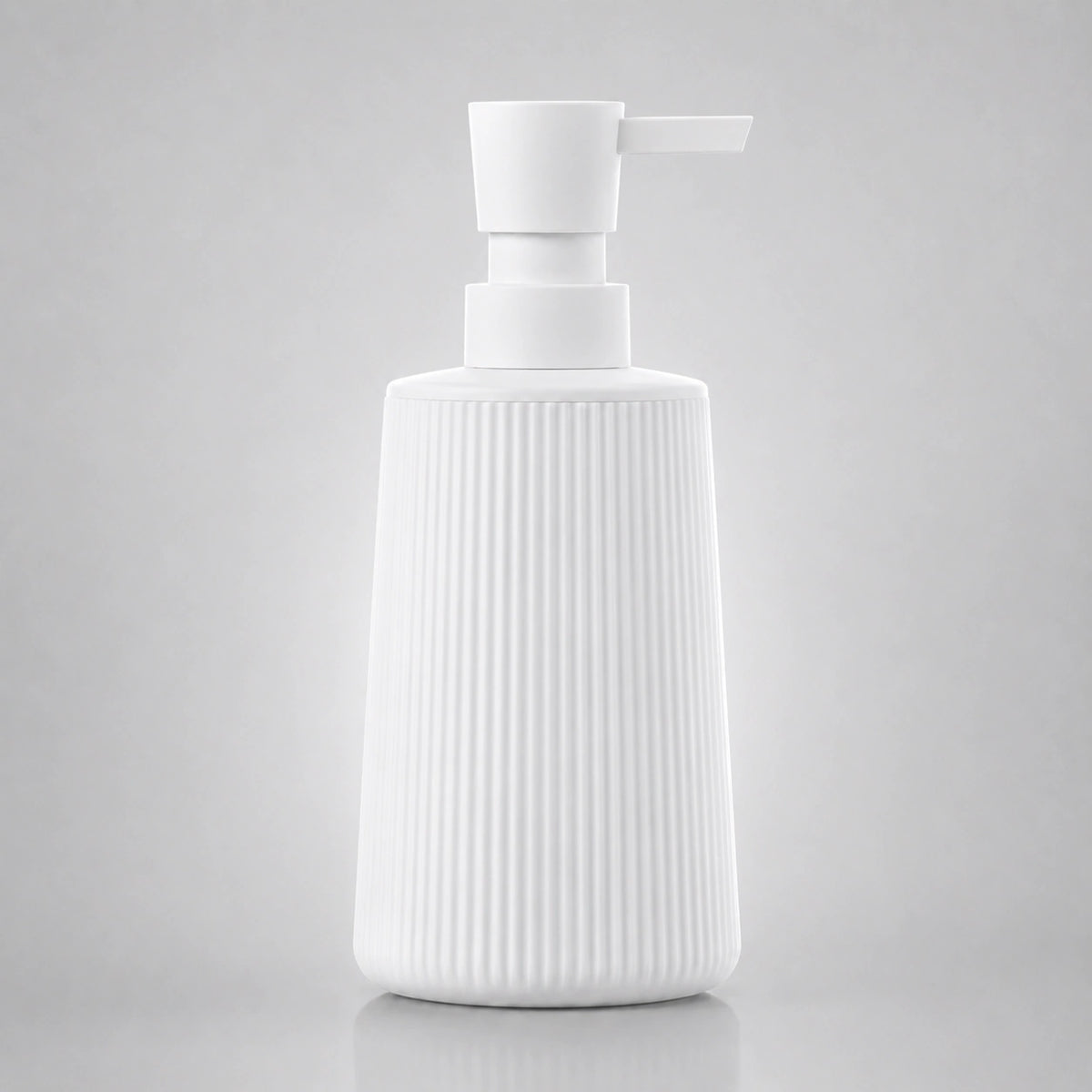 Distributeur de savon rayé mat blanc 250 ml - Savena - photo 4