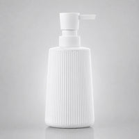Distributeur de savon rayé mat blanc 250 ml - Savena - photo 4