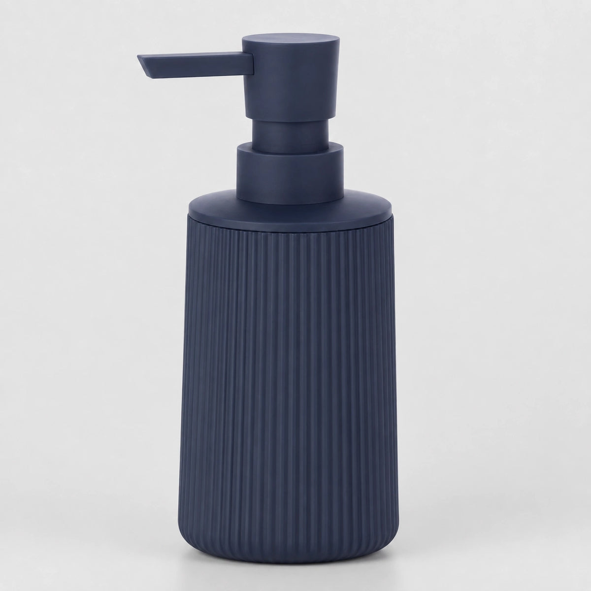 Distributeur de savon rayé mat bleu 250 ml - Savena - photo 1