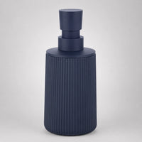 Distributeur de savon rayé mat bleu 250 ml - Savena - photo 3