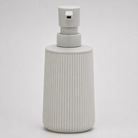 Distributeur de savon rayé mat beige 250 ml - Savena - photo 3
