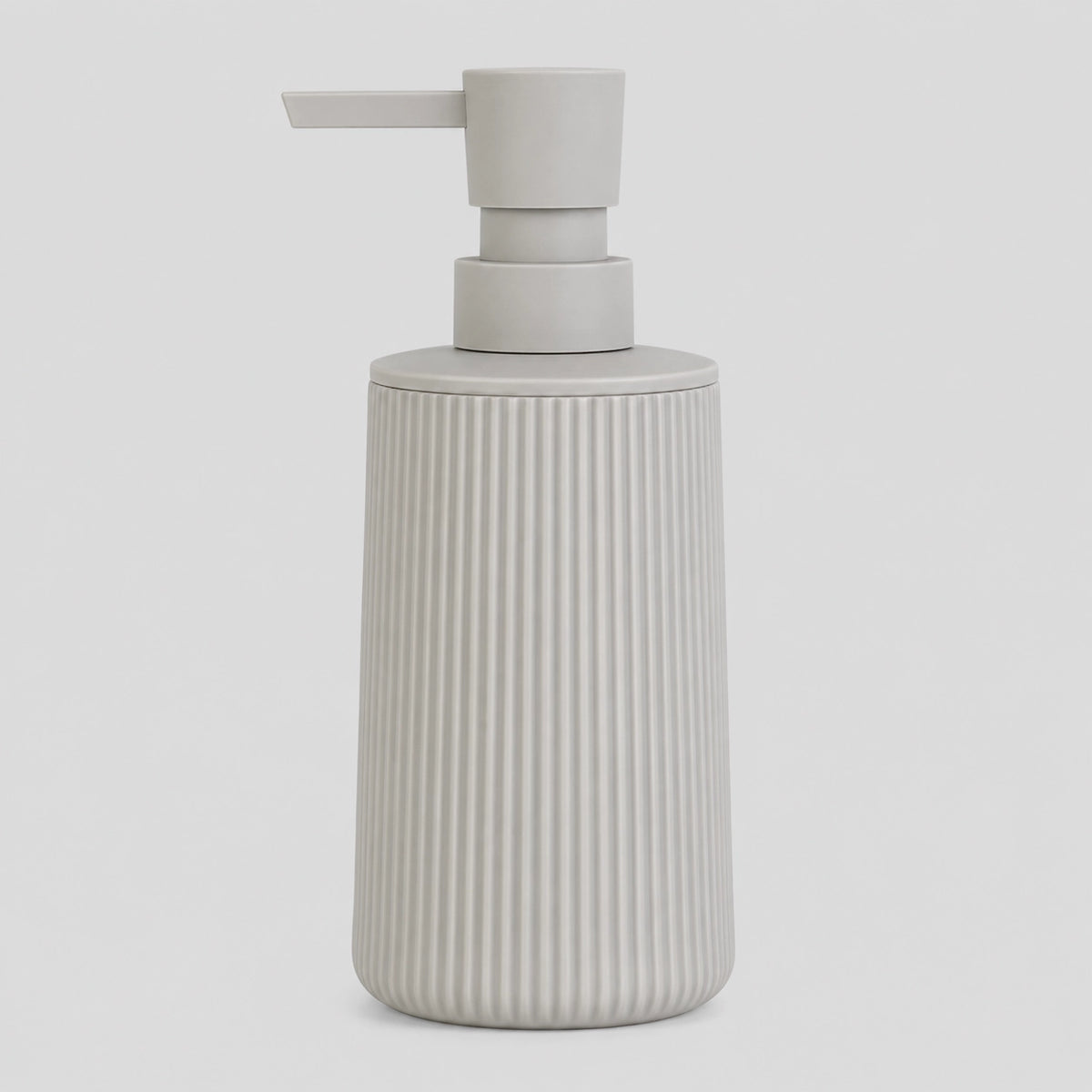 Distributeur de savon rayé mat beige 250 ml - Savena - photo 1
