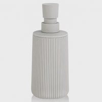 Distributeur de savon rayé mat beige 250 ml - Savena - photo 4