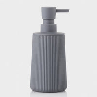 Distributeur de savon rayé mat gris clair 250 ml - Savena - photo 3