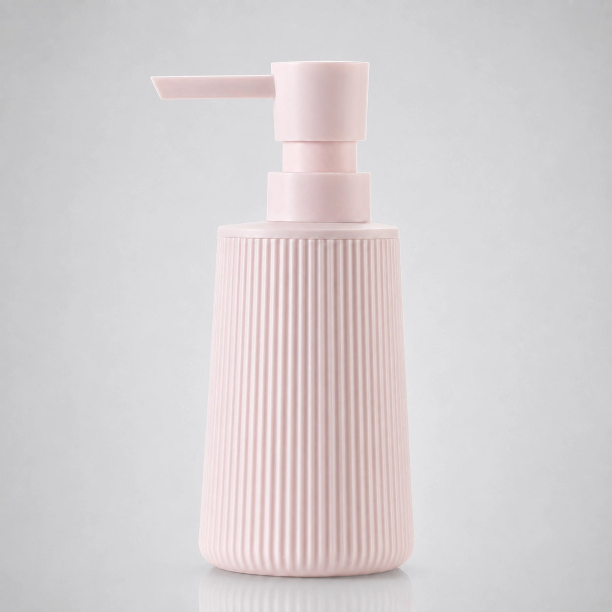 Distributeur de savon rayé mat rose 250 ml - Savena - photo 1