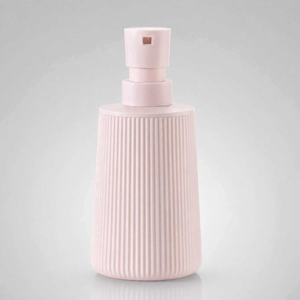 Distributeur de savon rayé mat rose 250 ml - Savena - photo 3