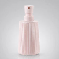 Distributeur de savon rayé mat rose 250 ml - Savena - photo 3