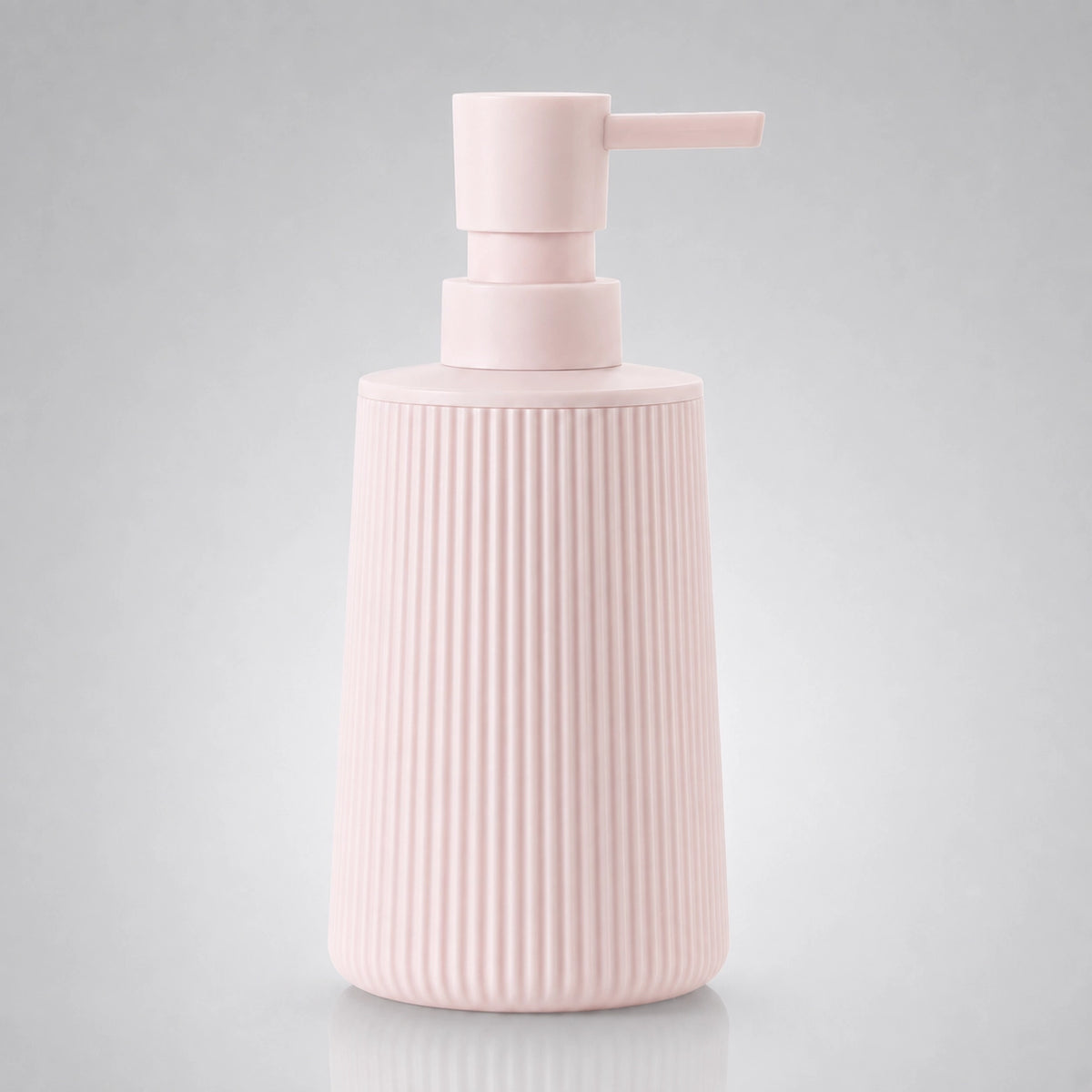 Distributeur de savon rayé mat rose 250 ml - Savena - photo 4