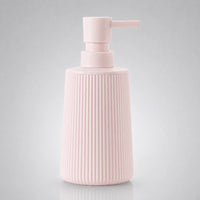 Distributeur de savon rayé mat rose 250 ml - Savena - photo 4