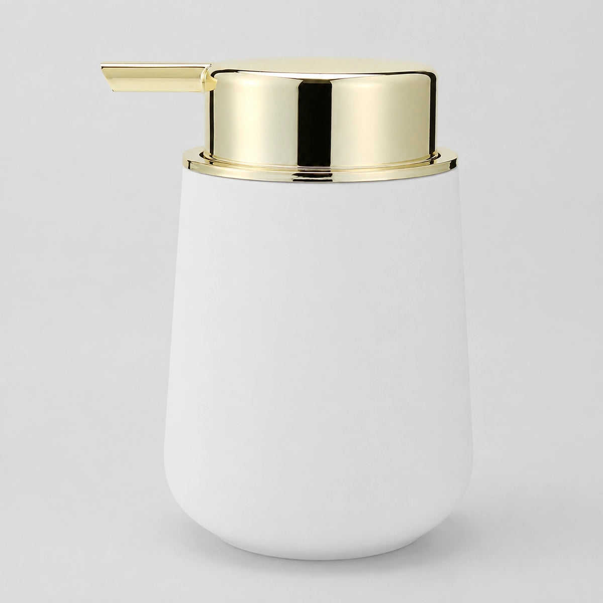 Distributeur de savon mousse minimaliste blanc doré 320 ml - Savena - photo 1