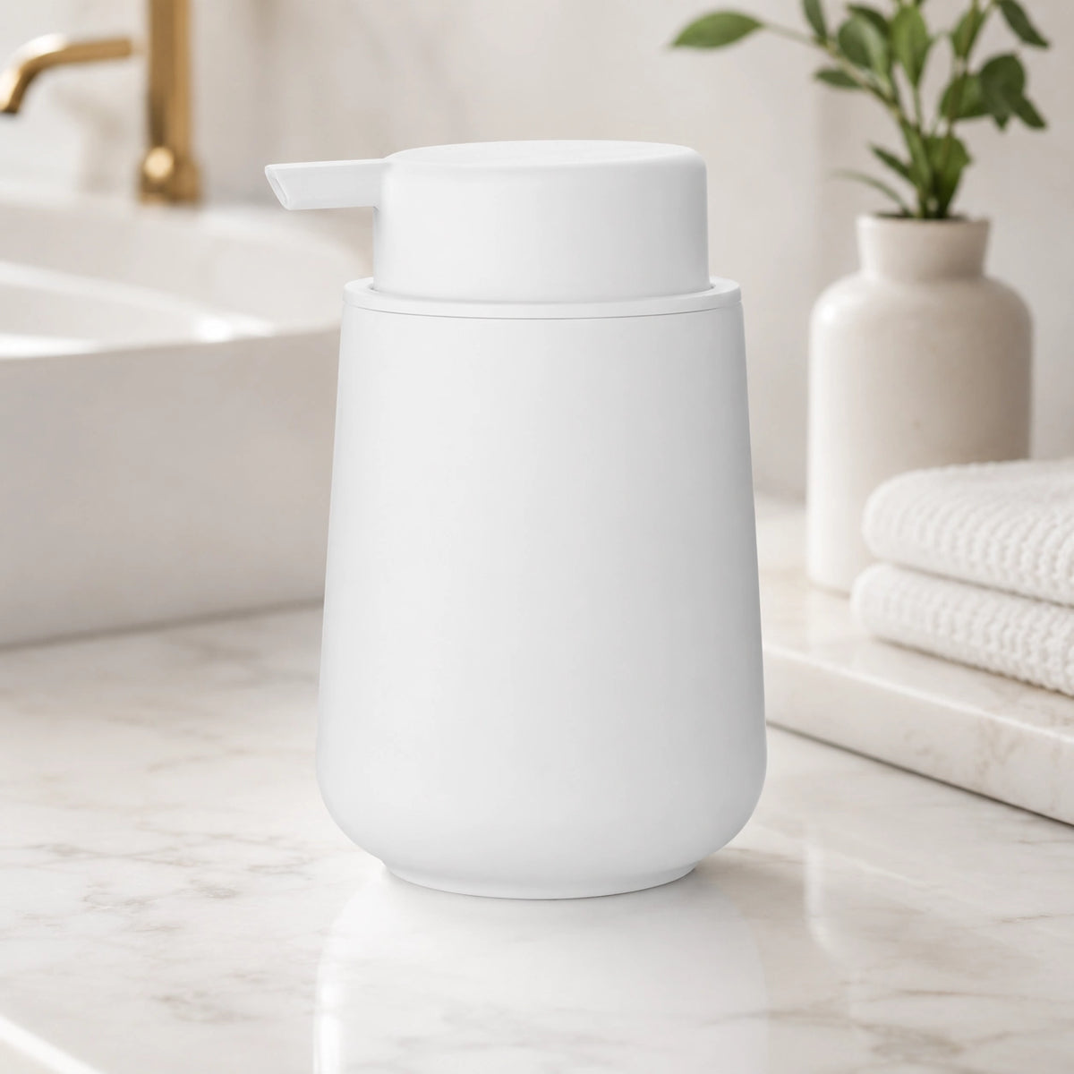 Distributeur de savon mousse minimaliste blanc 320 ml - Savena - photo 2