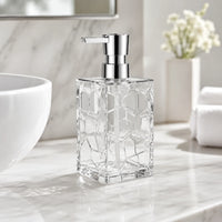 Distributeur de savon acrylique transparent anti-rouille 320 ml - Savena - photo 2