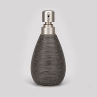 Distributeur de savon céramique rétro noir à pompe poussoir - modèle court - Savena - photo 3