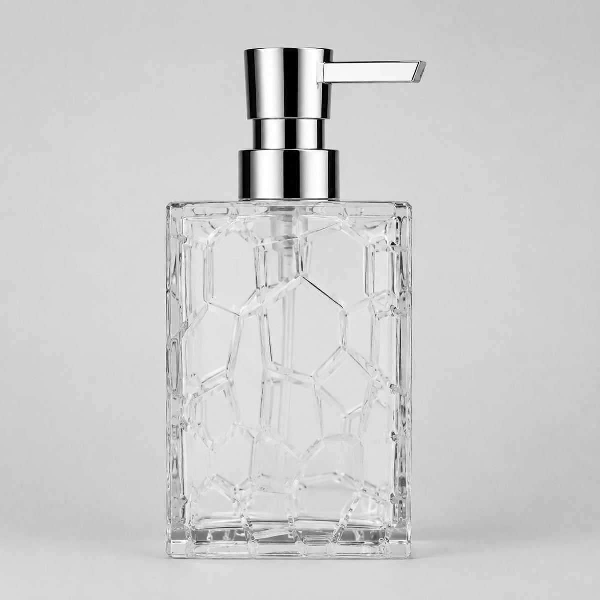 Distributeur de savon acrylique transparent anti-rouille 320 ml - Savena - photo 1