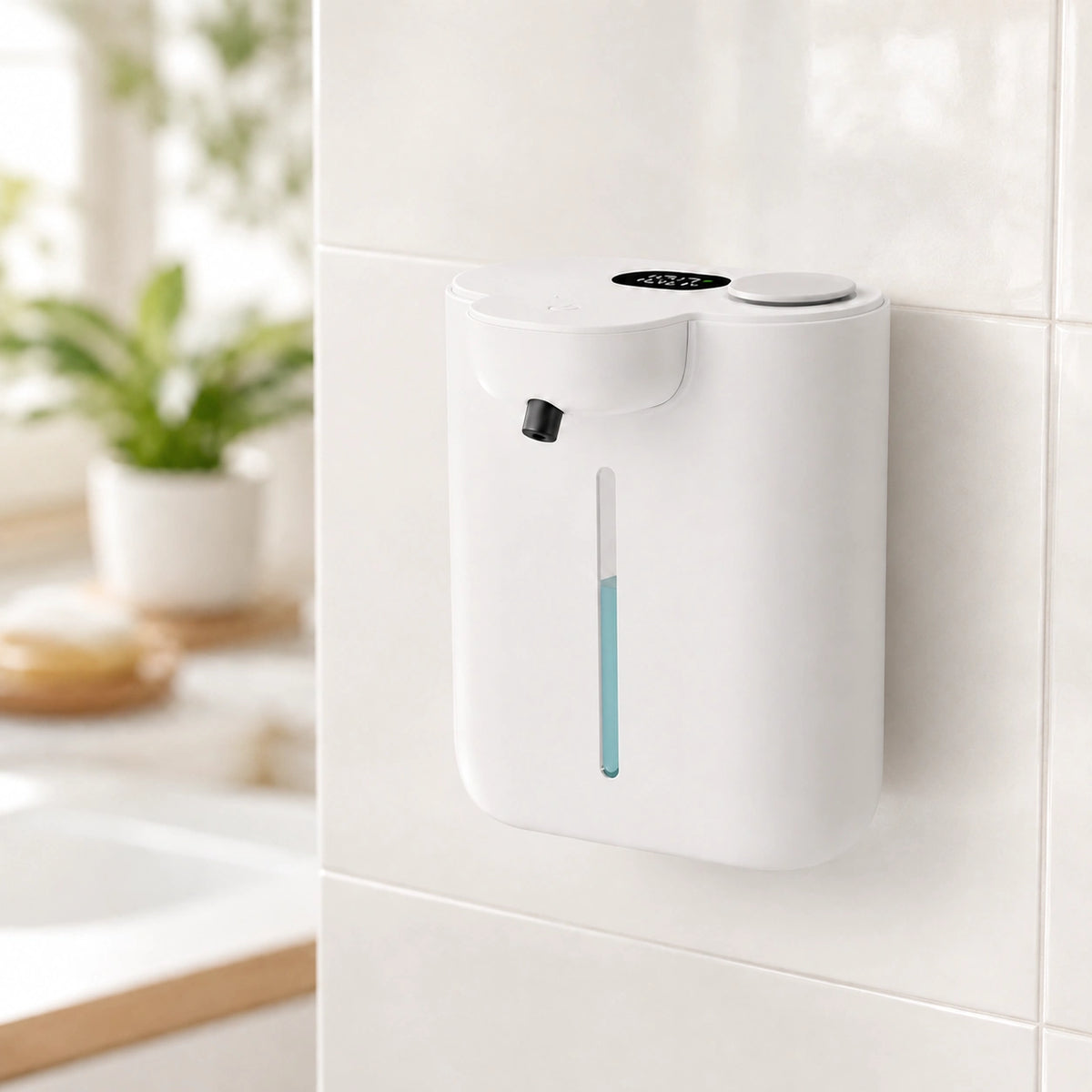 Distributeur de savon automatique blanc écran LED 500 ml - Savena - photo 2