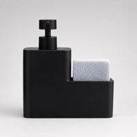 Distributeur de savon vaisselle noir 450 ml avec porte-éponge - Savena - photo 3