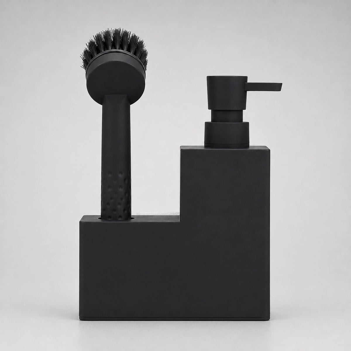 Distributeur de savon vaisselle noir carré 3 en 1 pour cuisine - Savena - photo 3