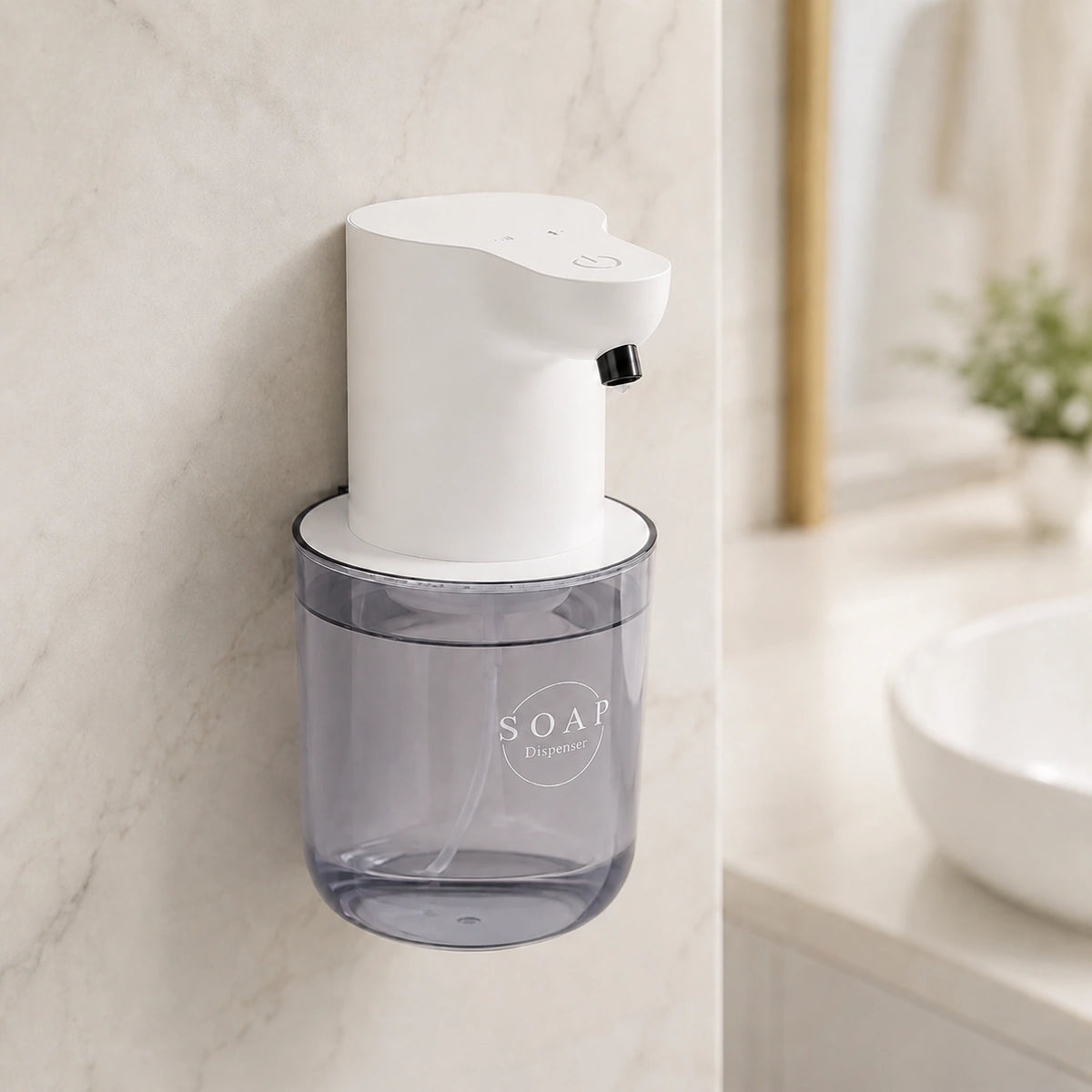Distributeur mural automatique de savon mousse 500 ml blanc - modèle 2 - Savena - photo 2