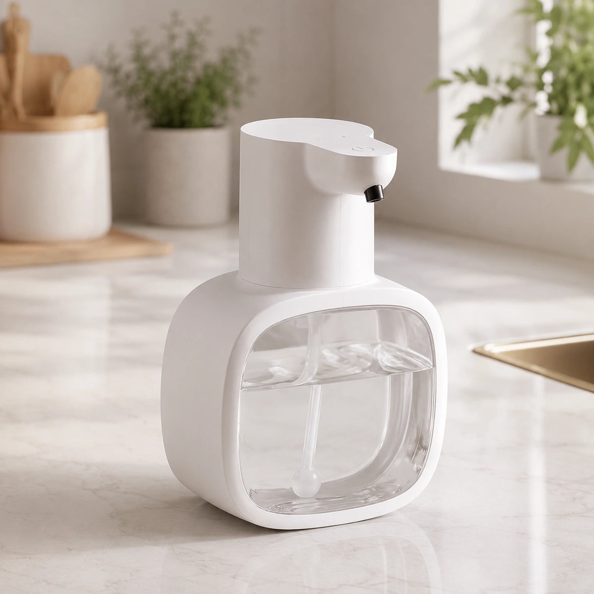 Distributeur mural automatique de savon mousse 500 ml blanc - modèle 1 - Savena - photo 3