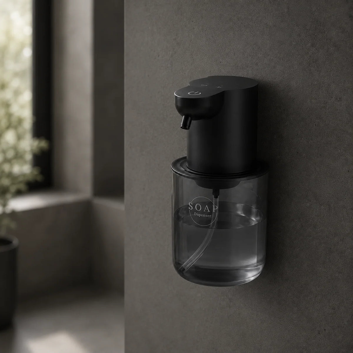 Distributeur mural automatique de savon mousse 500 ml noir - modèle 2 - Savena - photo 2