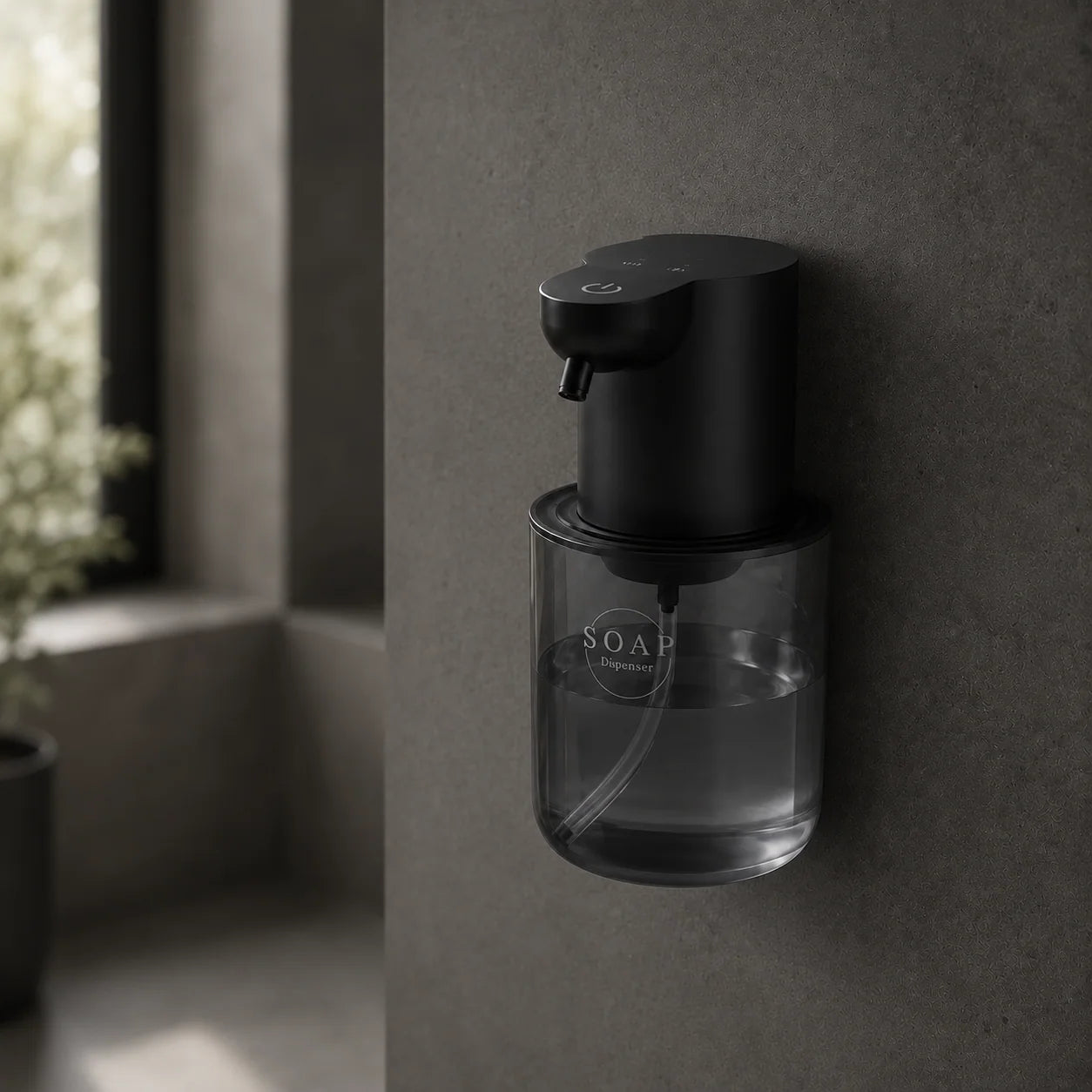 Distributeur mural automatique de savon mousse 500 ml noir - modèle 2 - Savena - photo 2