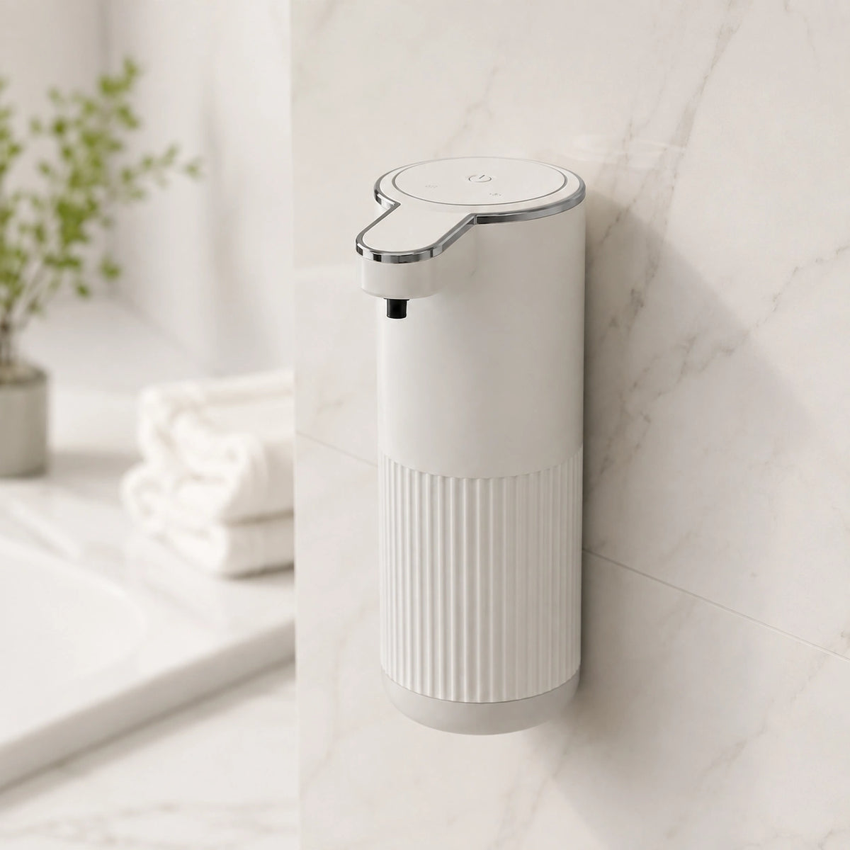 Distributeur savon automatique 360ml blanc - Savena - photo 2