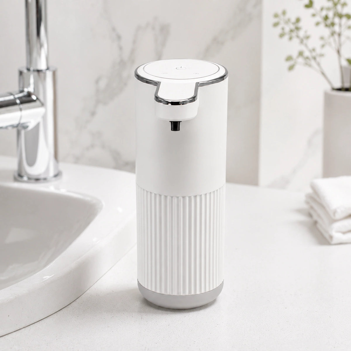 Distributeur savon automatique 360ml blanc - Savena - photo 4