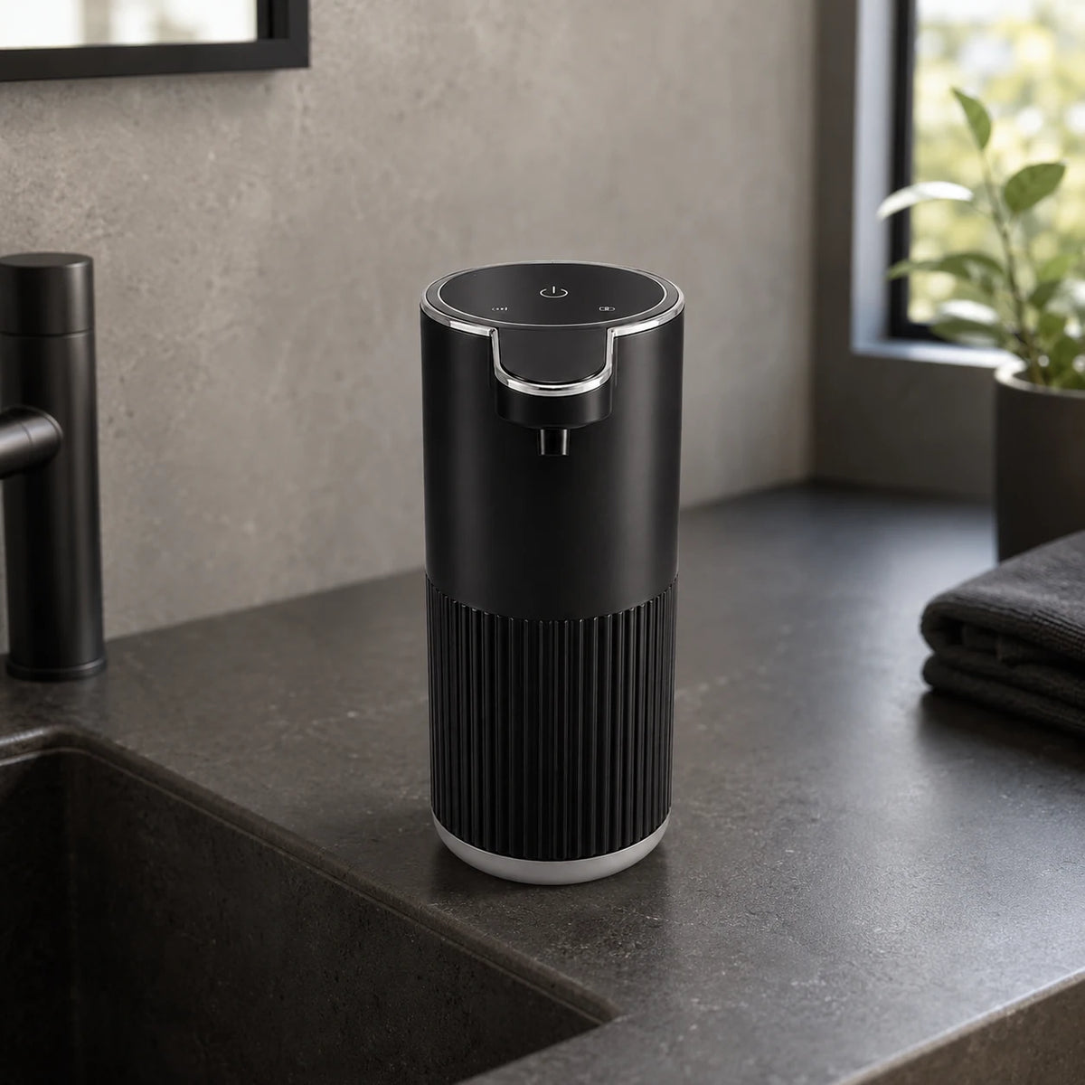 Distributeur savon automatique 360ml noir - Savena - photo 4