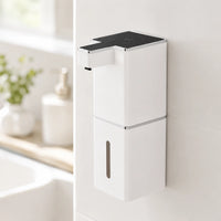 Distributeur mural de savon intelligent noir miroir, sortie gel - Savena - photo 2