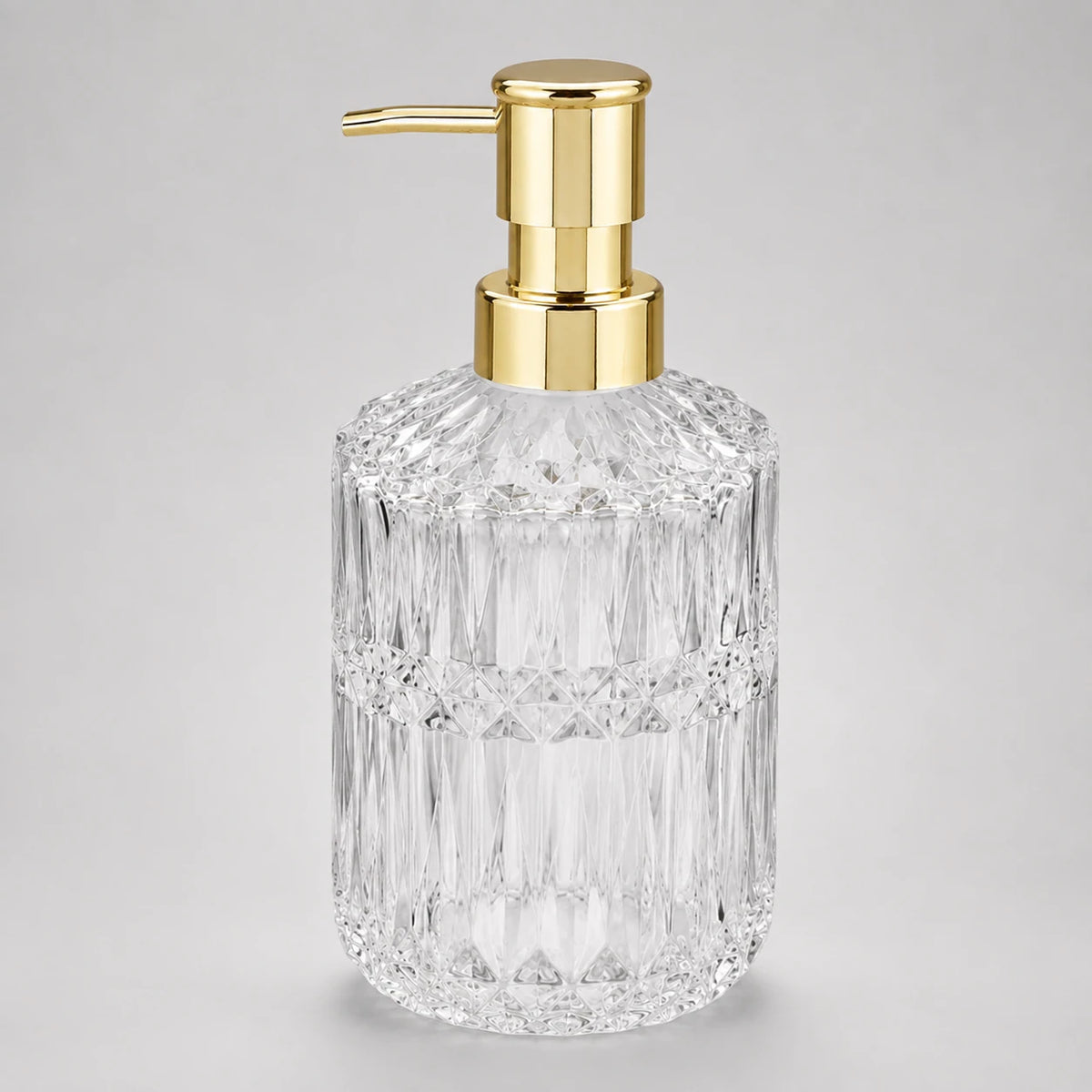 Distributeur de savon en verre rechargeable transparent 400 ml - Savena - photo 1