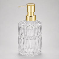 Distributeur de savon en verre rechargeable transparent 400 ml - Savena - photo 1