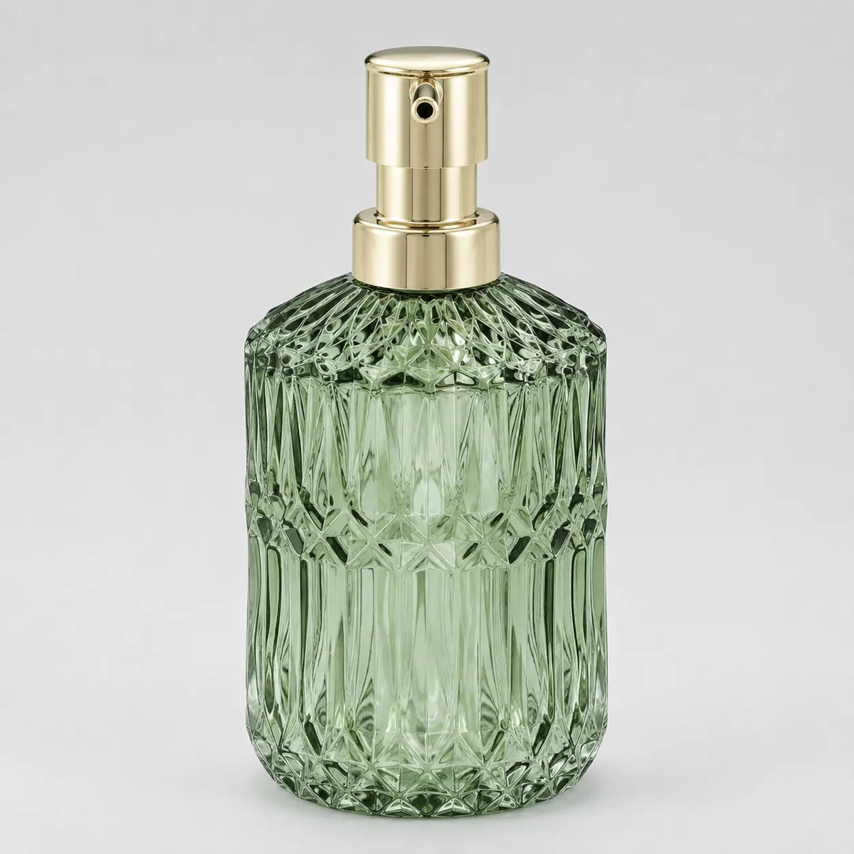 Distributeur de savon en verre rechargeable vert 400 ml - Savena - photo 3